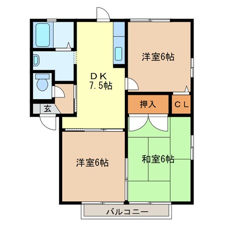 エルクレールの物件間取画像